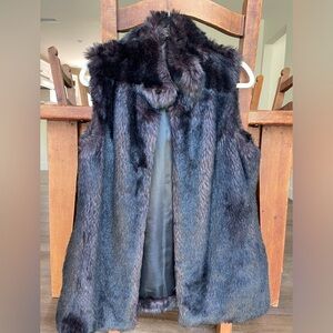 Faux fur vest